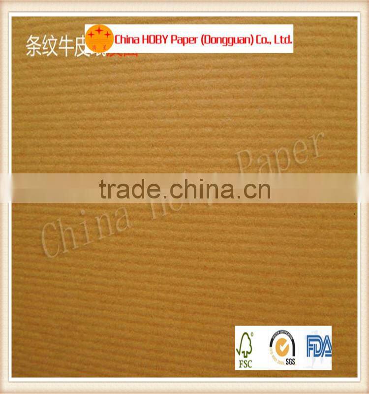 45 and 50 grams narrow ribbed brown kraft paper