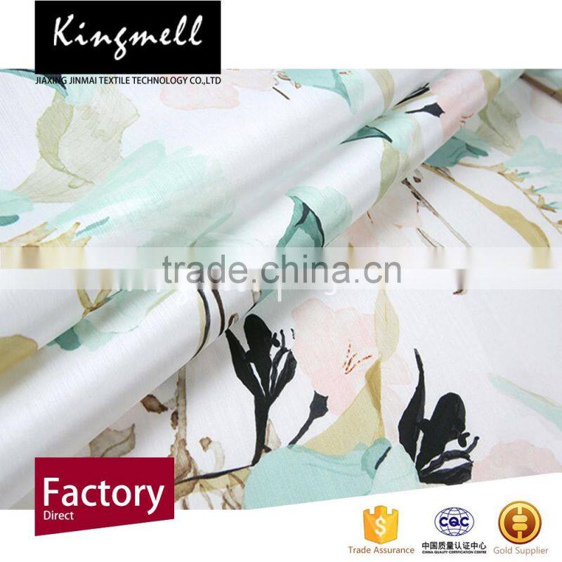 Cheap digital fabric printed silk satin tencel silk fabric