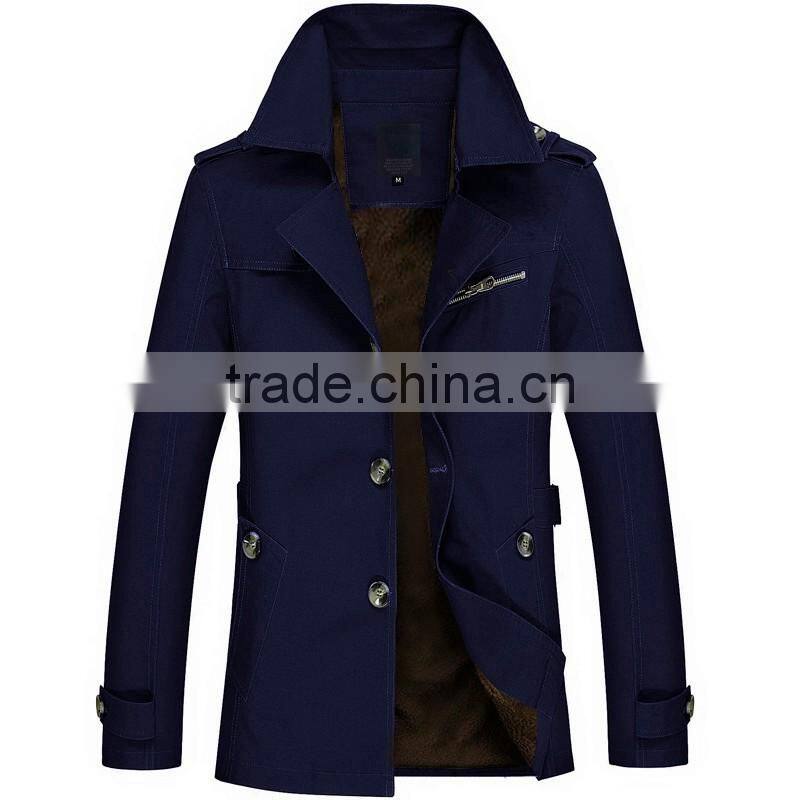 2016 Customized Wool Coat Men's casual Jacket Winter coat