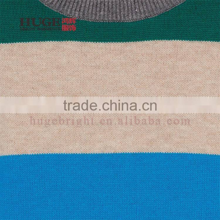 Allover Large Multicolored Stripes Handmade Baby Sweater