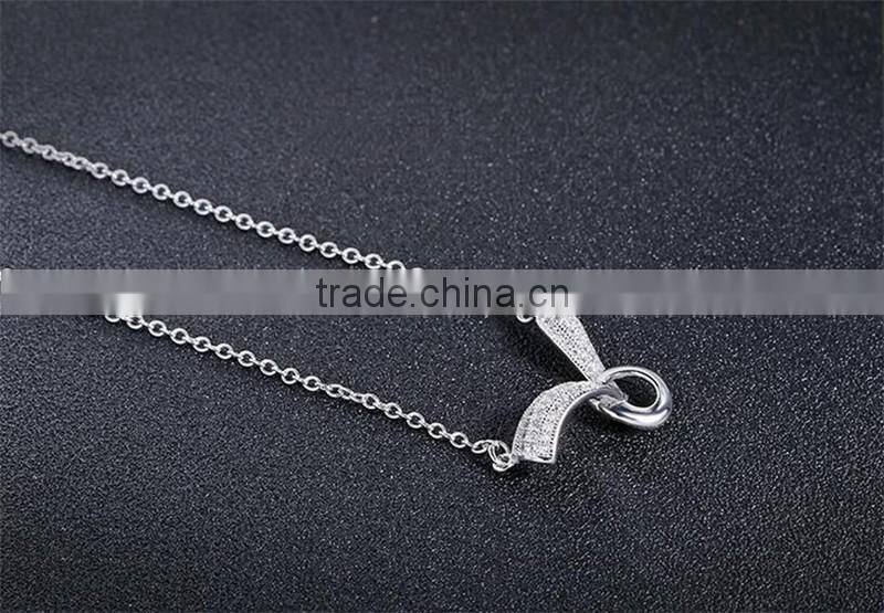 2017 New design 925 sterling silver wings of an angel pendant necklace