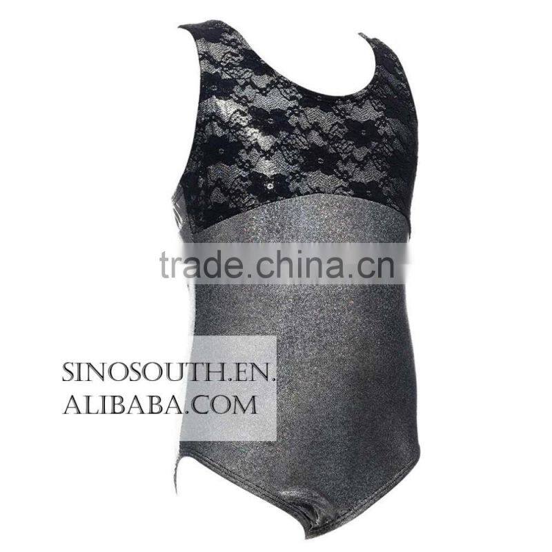 2017 Kids Girl's Sparkle leotard ballet Shiny Lace Leotard