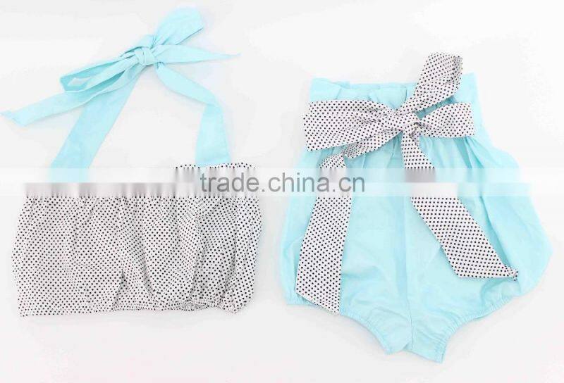 Fashionable macaron color baby swimsuit for 2017 summer wholesale