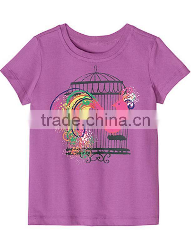 CUTE KIDS GIRLS MULTI COLOUR PRINTED T SHIRT