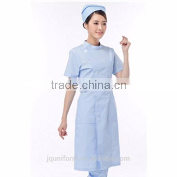 2016 Juqian factory custom uniform fashionable staff nurse uniform designs