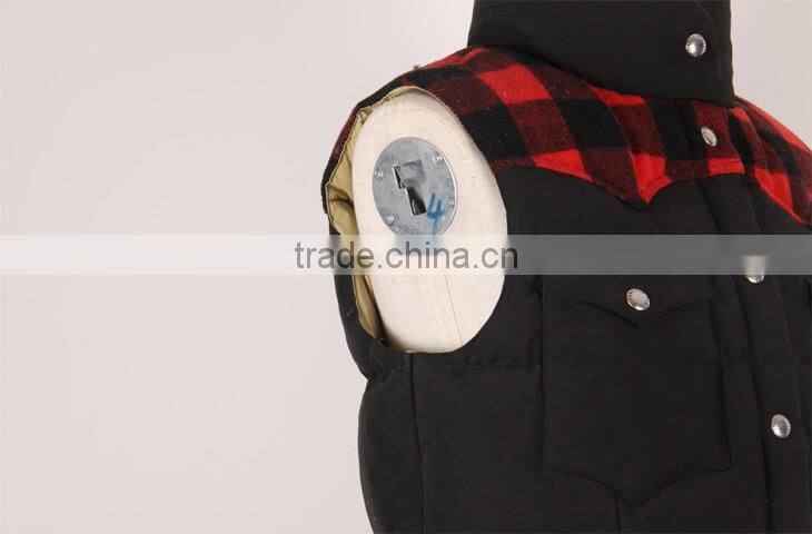 Wholesale high grade new style cheapest men women black down vest