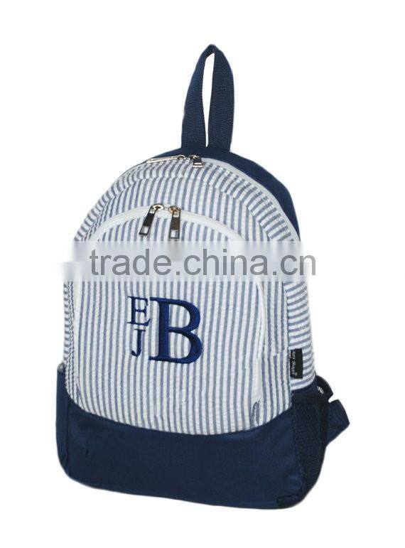 High quality seersucker white Toddler Backpack