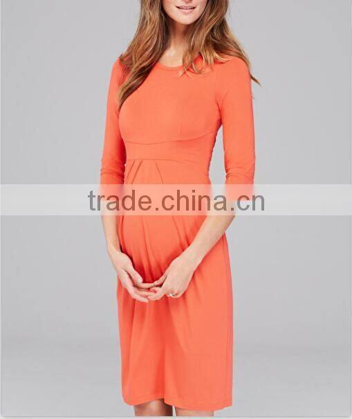 Latest stretch maternity loose designs dress for pregnant women