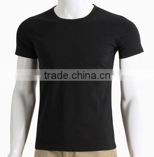 Quality OEM Men's bulk blank bamboo/cotton t shirt r0315