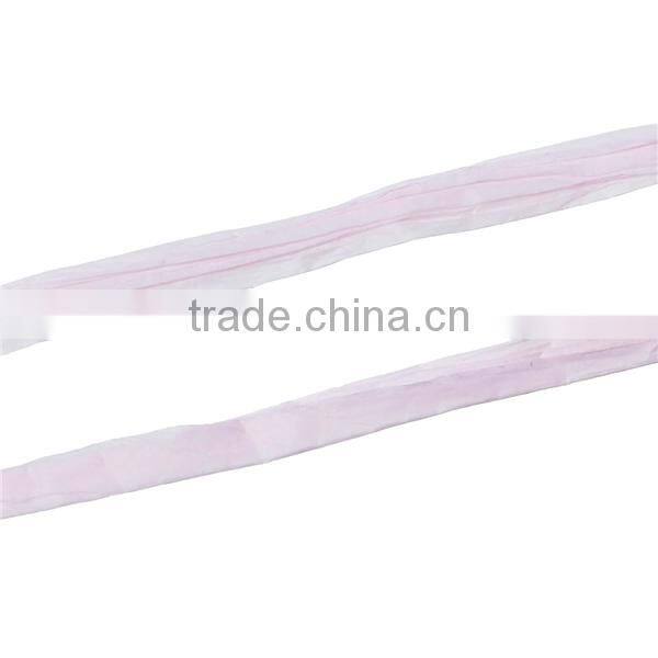Raffia Paper Jewelry Ribbon Cord Pink 0.2mm, 4.0mm-8.0mm, 2 Rolls (Approx 20 M/Roll)