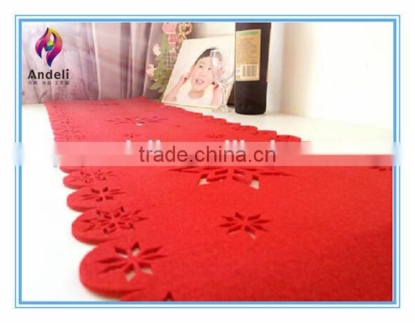 cheap dining die cut felt table runner