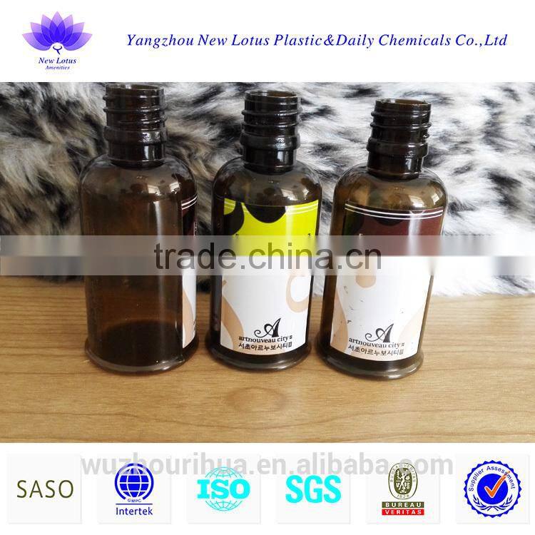 hotel amenity plastic hotel bottle export to korea