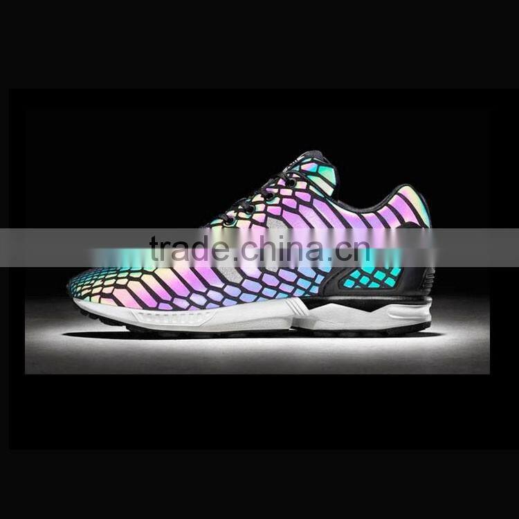 sun reflective tpu material fluorescence color sports shoes material 1.4mm thickness