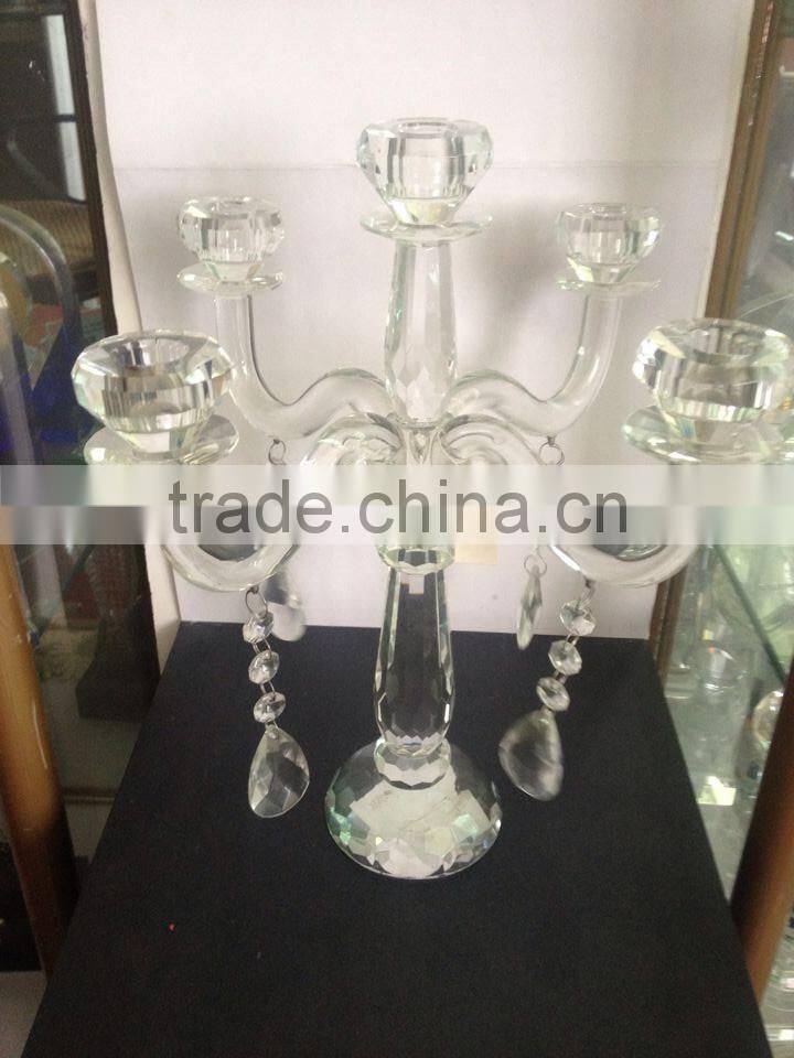 wholesale crystal candle holder for centerpieces wedding