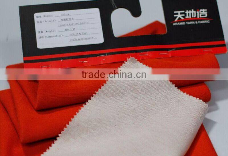 100%Aramid fiber yarn double side knitted fabric one color of each side