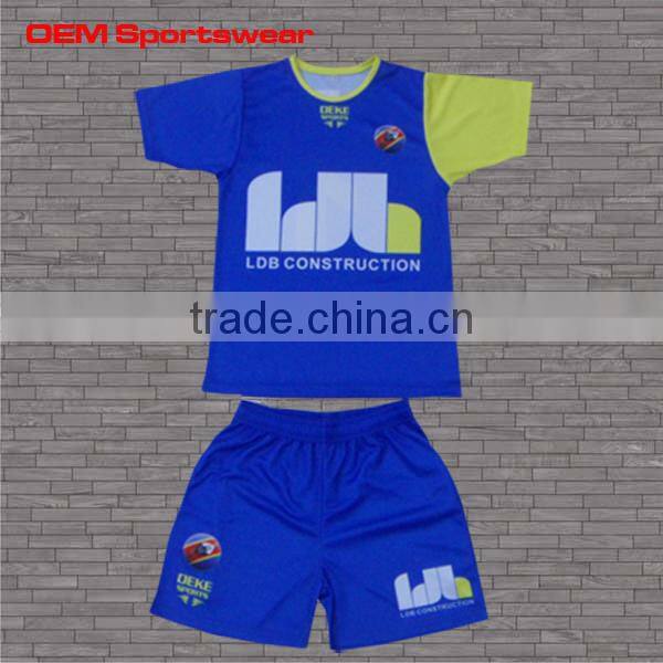 Customized cheap soccer team uniforms set