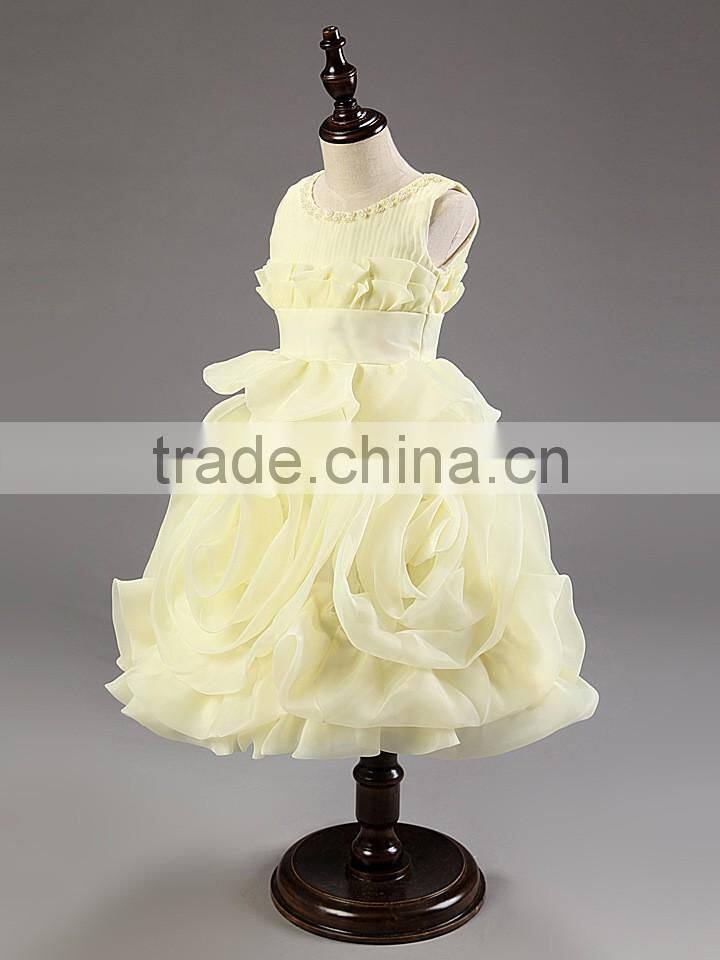 Wholesale softtextile baby girl wedding dress