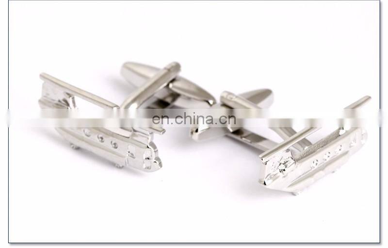 fashion metal airplane transportation cufflinks jewelry for men