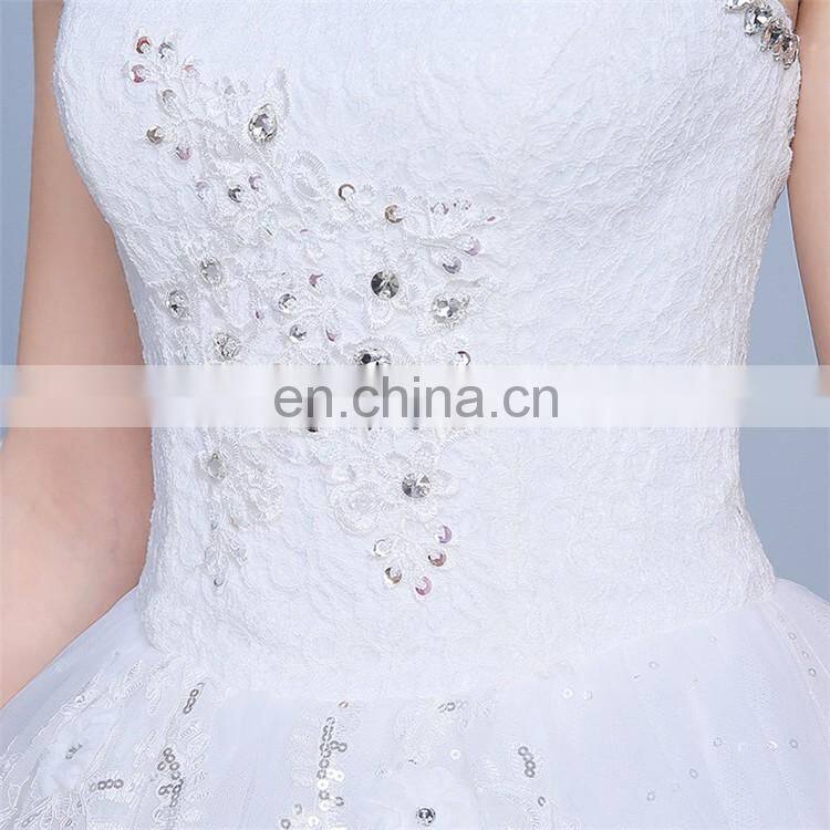 HS1617 Ball Gown Wedding Dresses 2017 New Gorgeous Dazzling Princess Bridal Real Image Luxurious Tulle Handmade Rhinestone