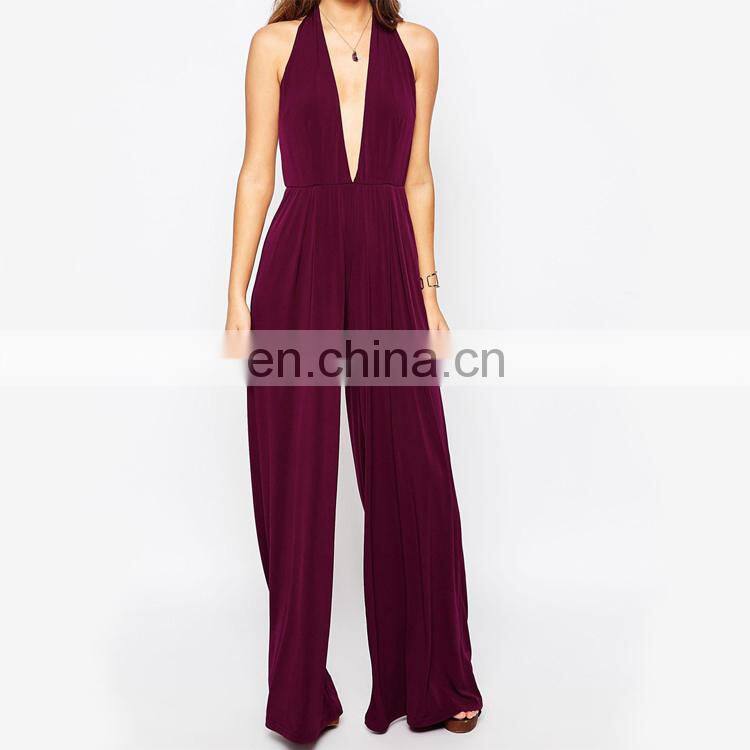 Glamorous Halter Neck Slinky Jumpsuit For Women 2015