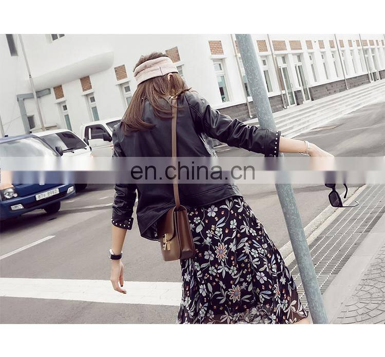 Top Quality Women Spring Real Leather Sheepskin Coat