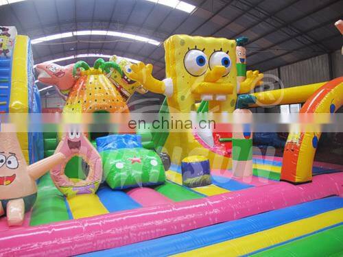 Newest design custom popular used largest inflatable kids amusement park