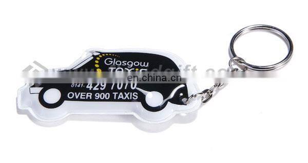 Promotion led flashlight torch keychain/cartoon PVC smart key chain with led light