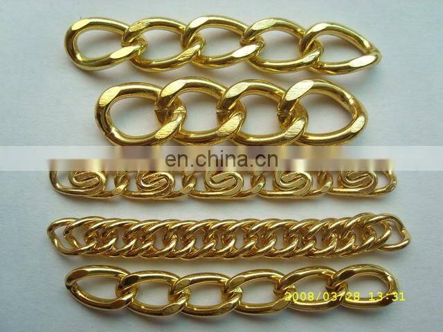 Hot sale 18K plated gold chain for men and women handbag decoration