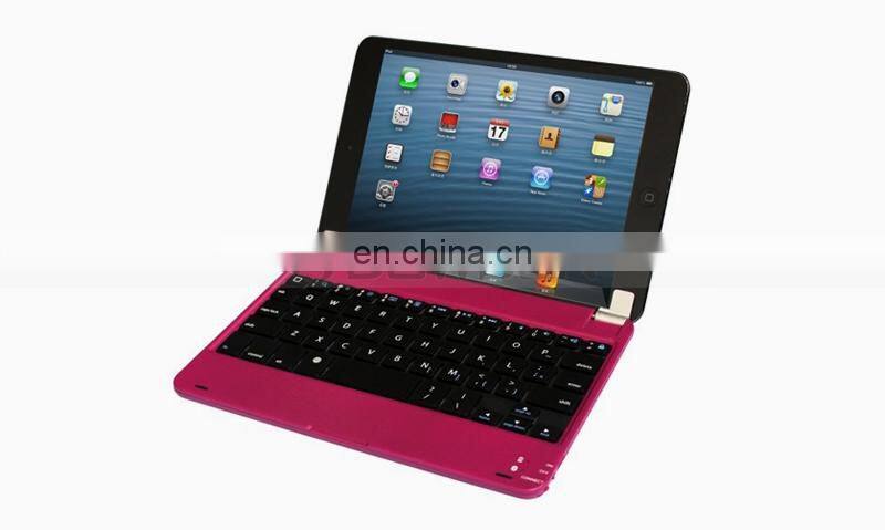 Colorful Ultra Thin Aluminium Bluetooth Keyboard Case for iPad Mini Keyboard