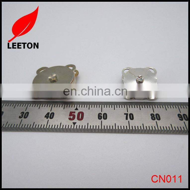 Factory supply Gold rectangle sewing magnetic snap button