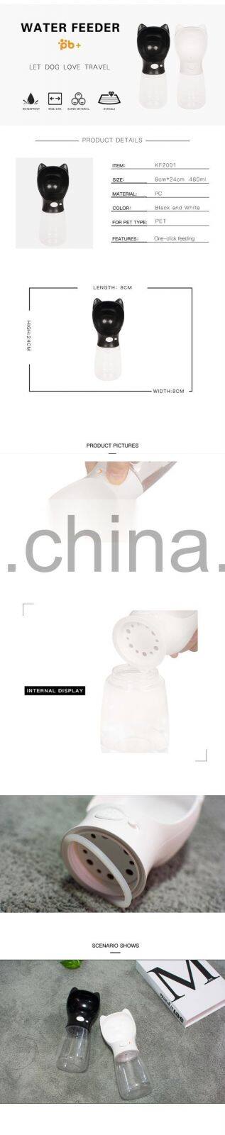 New Desgin Travel Portable Bowl Drink Mineral Small Plastic Silicone Feeding Pet Dog Cat Water Bottle Feeder