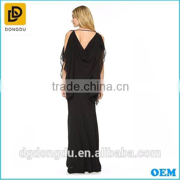 Hottest fashion style elegant women casual summer ladies black sleeveless dress