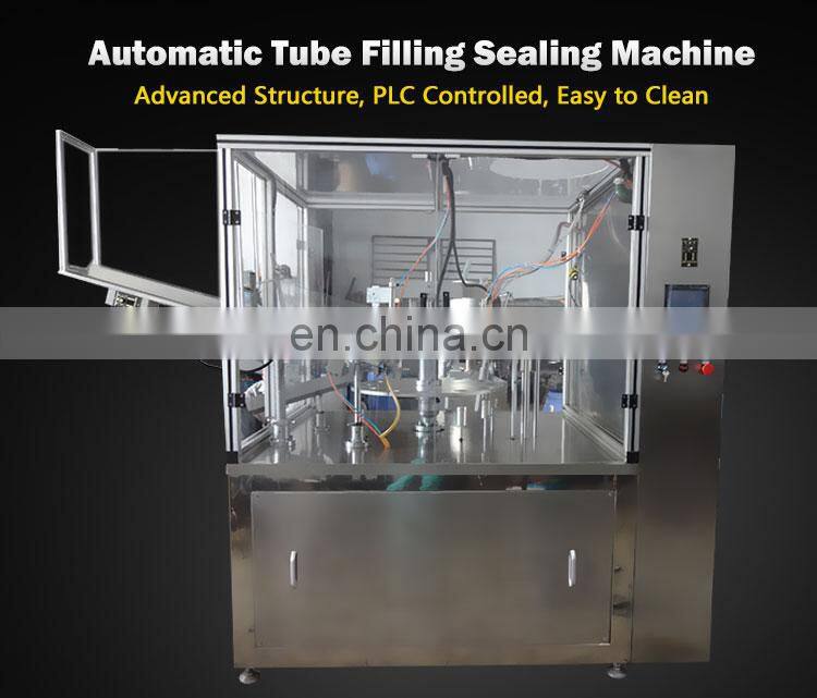 Hot Sell Rotary Automatic Small plastic tube Filler and sealer machine