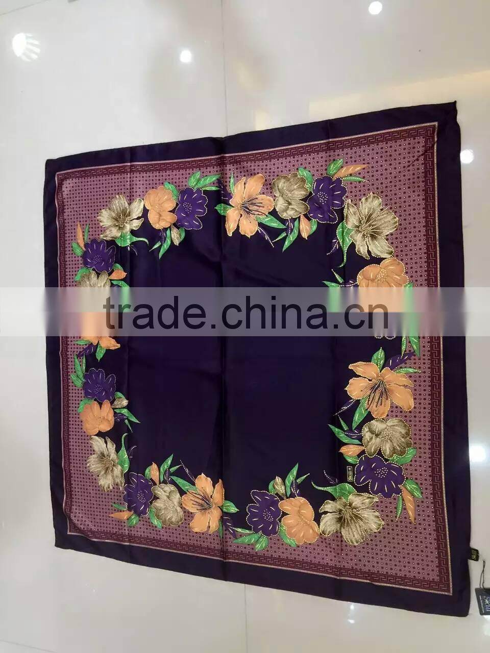 NEW 110*110CM Turkey silk muslim square scarf