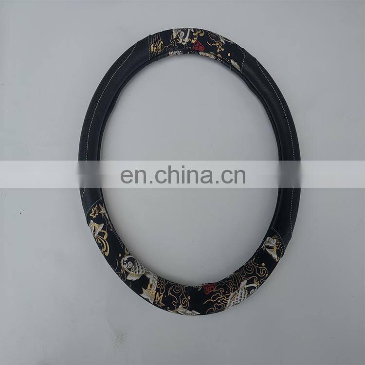 Car accessories with decorative steering wheel cover, steering wheel plastic cover, non-slip steering wheel handle cover