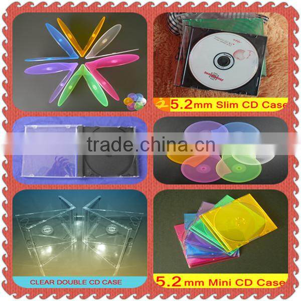 shantou factory black double 7mm short dvd plastic box