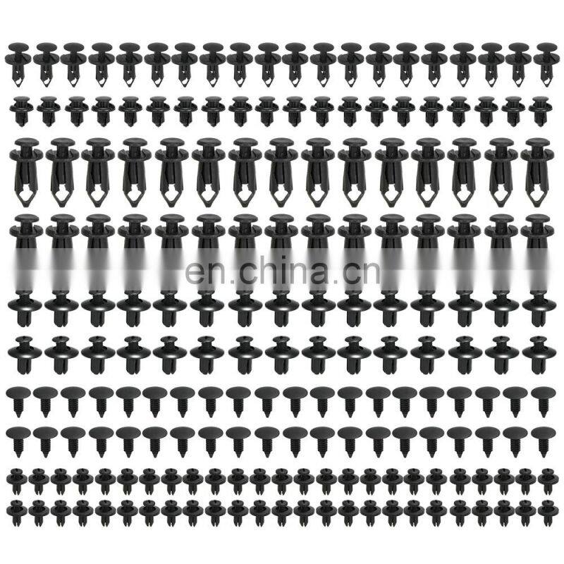Auto Fastener Clips Fastener Rivet Clips 190Pcs 6 Sizes Car Push Pin Rivet Trim Clips