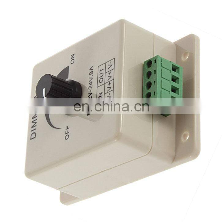 Signal Color LED Dimmer Switch One Channel Brightness Adjustment Controller DC 12-24V