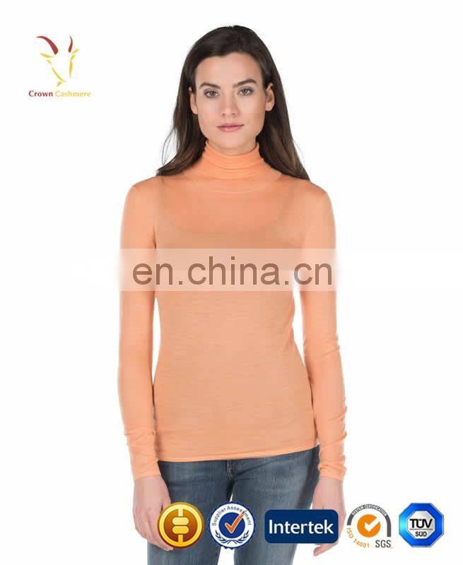 Turtleneck Fashion Knitted Pullover Sweater Cashmere