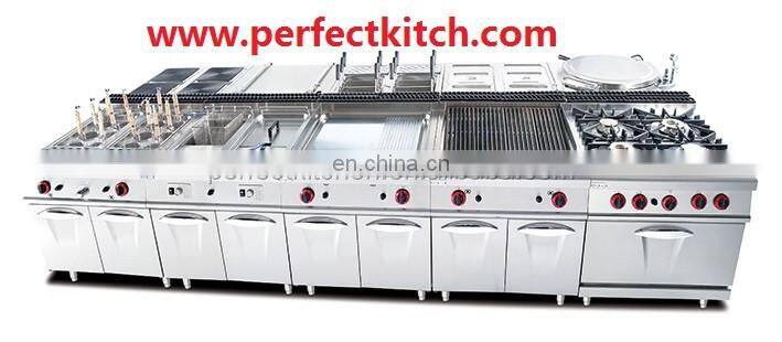 New Model Stainless Steel Gas Restaurant Kitchen Equipment