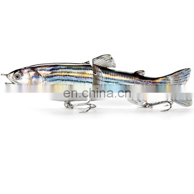 18cm 65.5g High Quality Salmon Shape Big Size 2 Sections multi jointed minnow bait