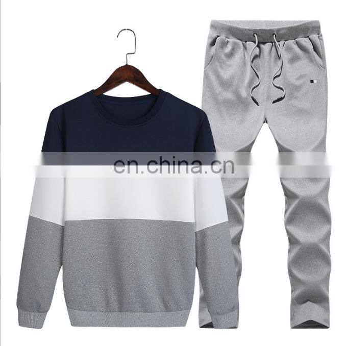Wholesale custom autumn new sportswear suit fashion casual men's sweater trend long-sleeved trousers two-piece trend