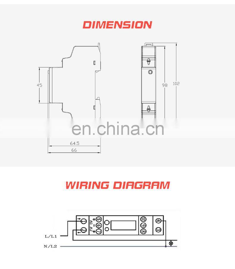 EM115-Mod-WL DC 230V 45A single phase Wifi kwh meter smart wifi energy meter