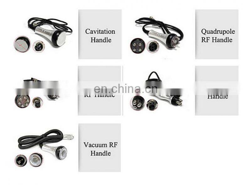 Multifunctional 6 in 1 ultrasound 40K cavitation RF face lifting body slimming machine