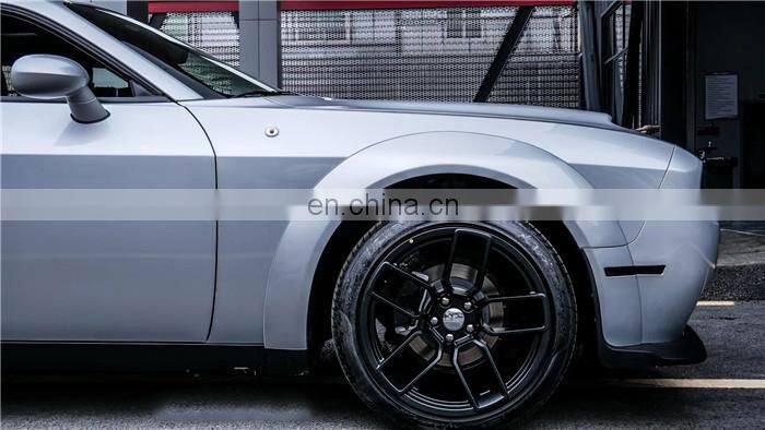 Runde Suitable For Dodge Challenger Upgrade Hellcat Front Bumper Wide Body Wheel Eyebrows Hole-opening Hood Original PP