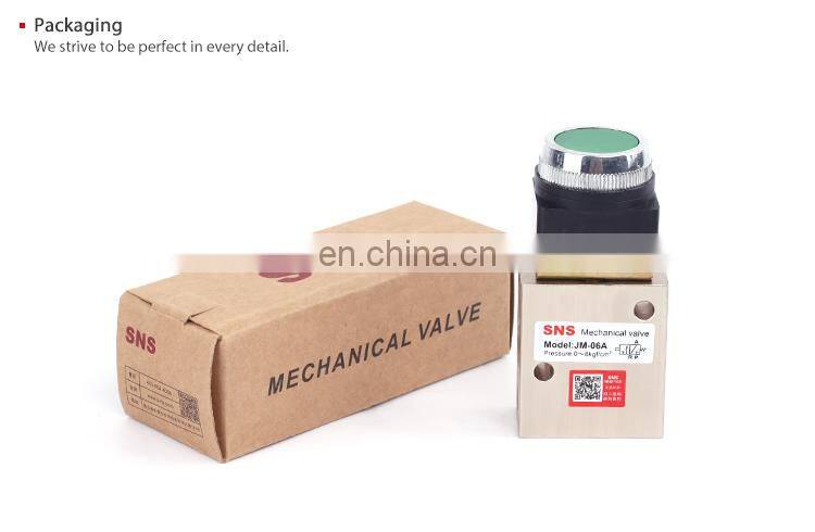 SNS JM series High quality air pneumatic hand switch control mechanical valves