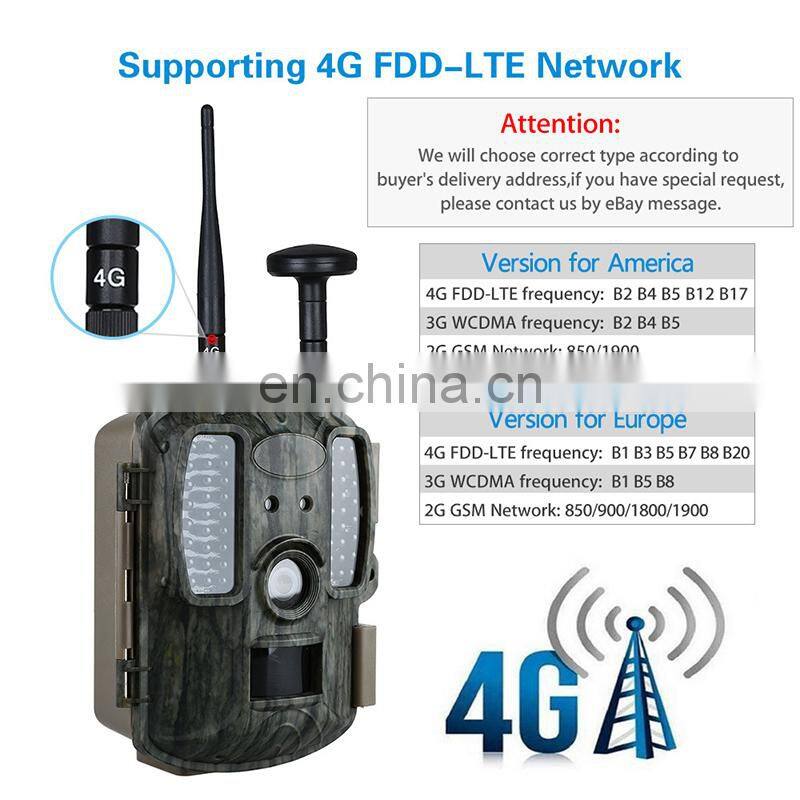 China outdoor 4G trail camera with gps Sim Card Hunting Video Camera