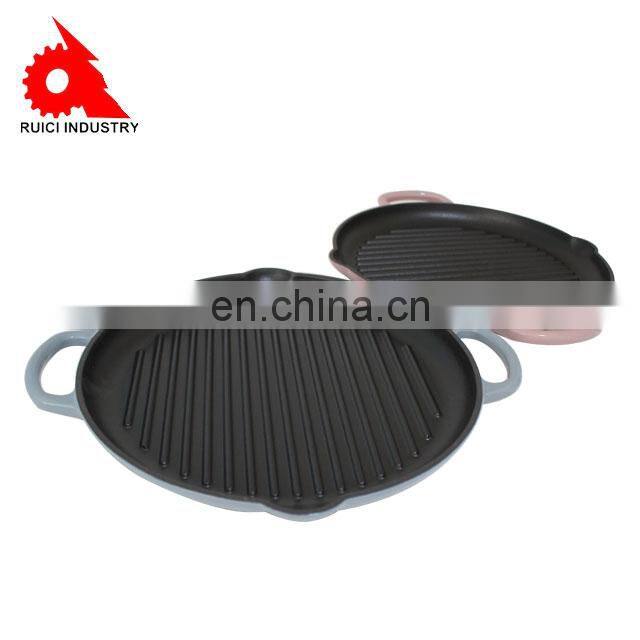 Enamel Skillet Non-stick cast iron grill Frying Steak Pan