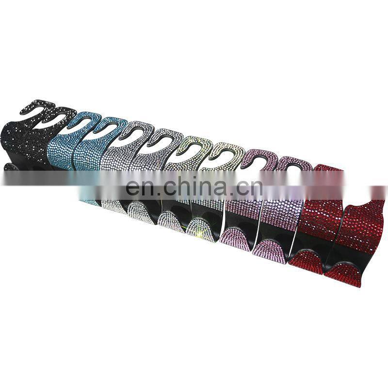 Car Seat Back Hook Diamond Bling Rhinestones Hanger Auto Back Universal Headrest Mount Storage Holder Car Interior Accessories