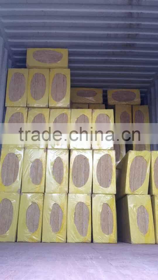 80kg/m3 rock wool fireproof insulation rock wool